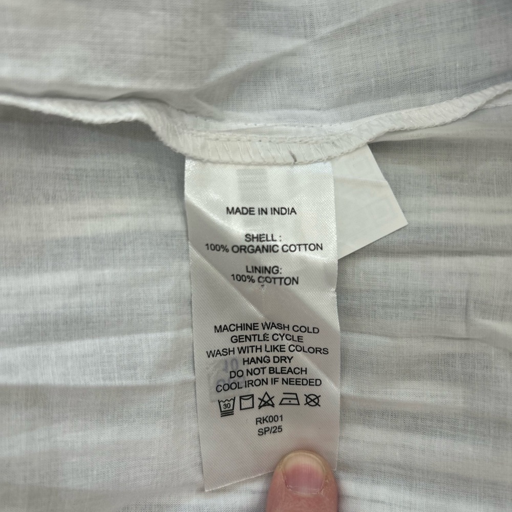 Quince 100% Organic Cotton Poplin Tiered
Maxi Dress Hudson Stripe Small NWT - Picture 11 of 13